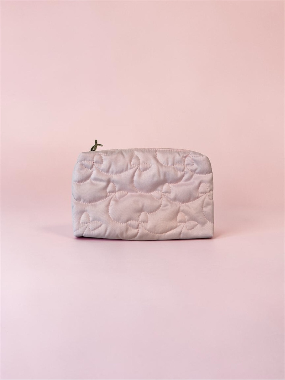 Estée Lauder Quilted Light Pink Cosmetic Pouch Breast Cancer Research Foundation